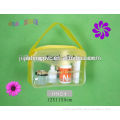 Square PVC Cosmetic Promotion Packing Bag with Flat Handle